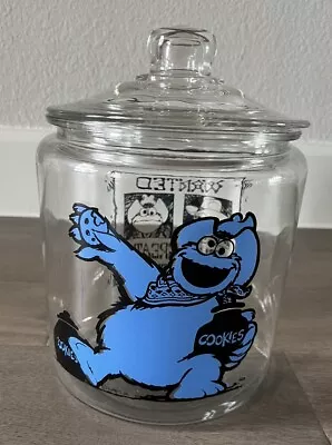 Vtg Cookie Monster Jar W/Lid Most Wanted Cookie Thief Muppets Henson Sesame • $44.88