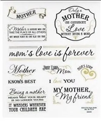 2 Sheets - Mom Foil Phrases Stickers • $2.49