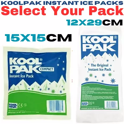 Koolpak Compact Instant Ice Packs Mini Ice Packs For Sports Injury Pain Relief  • £6.49