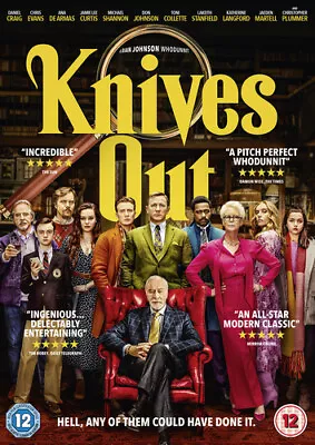 Knives Out DVD (2020) Daniel Craig Johnson (DIR) Cert 12 FREE Shipping Save £s • £2.34