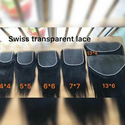 Peruvian Wider Swiss Transparent Lighter Lace Frontal 4x4/5x5/6x6/7x7/13x4/13x6 • £75