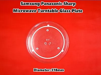 Samsung Sharp Microwave Oven Spare Parts Turntable Glass Plate 318mm (MW16) • $31.82