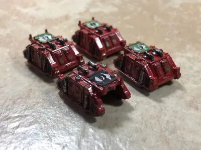 40k Epic Blood Angels Rhinos X4 Painted Combined Shipping • $7.20