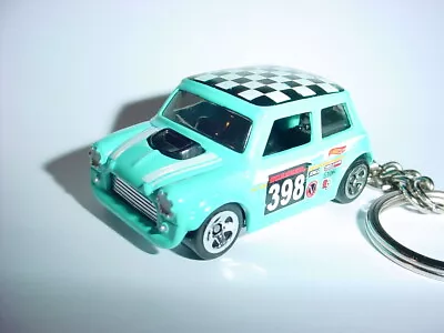 3D MORRIS MINI CUSTOM KEYCHAIN KEY Keyring Race Ready BLING Sport Hot Wheels  • $12.04