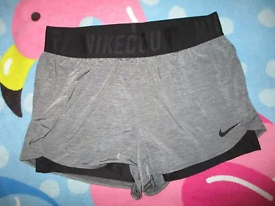 Nwot Nike Dri-fit Nike Court Gray Heather/black Lined Shorts Sz L • $13