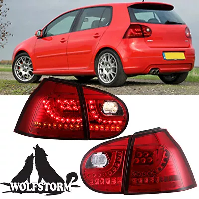 LED Tail Lights Fit 2006-2009 Volkswagen VW GTI Rabbit Golf MK5 Lamps Left+Right • $160.35