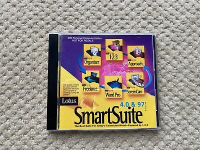 Lotus Smartsuite 4.0 & 97 Edition Cd Ibm Computer Pc New • £13.02