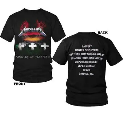 Metallica Master Of Puppets M L XL 2XL 3XL Black T-Shirt • $26.74