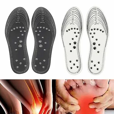 Foot Health Care Magnetic Massage Shoe Insoles Gel Insoles For Pain RelaxTherapy • $8.30