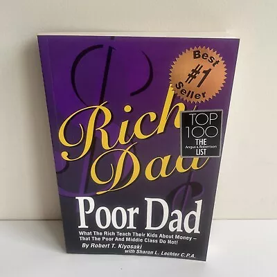 Rich Dad Poor Dad: What The Rich Teach Their Kids About Money Like New Free Post • $17.95