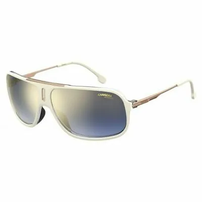 New Carrera Mens COOL65 Sunglasses 0SZJ 1V Ivory/ Blue Gradient Gold Mirror 64mm • $79.95