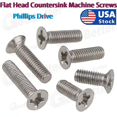 100X Phillips Cross Recess Countersunk Flat Head Machine Screws M1.2-M3.5 Screw • $5.09