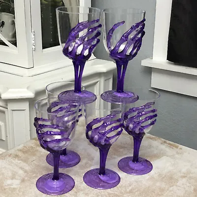 Skeleton Hand Wrapped Goblet Acrylic Halloween Wine Glasses 11.8oz Gothic Choose • $8.99