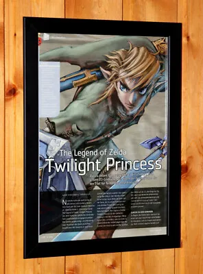 The Legend Of Zelda Twilight Princess Small Poster / Ad Page Framed GameCube Wii • $47.58