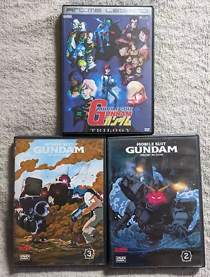 MOBILE SUIT GUNDAM Trilogy & The 08th MS Team DVD Lot Anime • $42.99