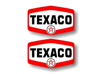 2 TEXACO 1960's Gasoline Vintage Gas Pump Decals Station Pumps Garage Stickers • $5.98