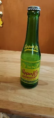 Vintage Upper 10  Soda Bottle Painted Label 7oz • $7.50