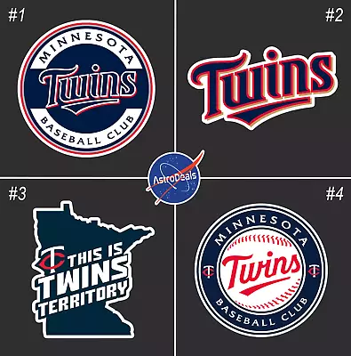 Minnesota Twins Baseball Team Logo MLB Sticker Decal Vinyl *Size: 3 -12 * • $4.49