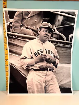 Babe Ruth New York Yankees Signing Baseball Type 2 Photo  11x14 HIGH GRADE! 🔥 • $99