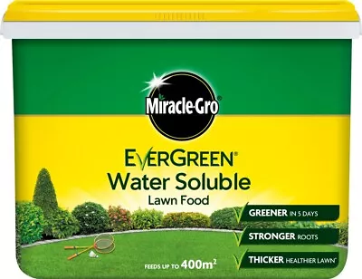 Miracle Gro EverGreen Water Soluble Lawn Food Stronger Thick Grass Feed 1kg-2kg • £18.99