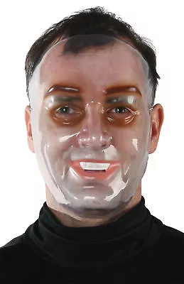 Young Male Mask Transparent Plastic Face Halloween • $15.99