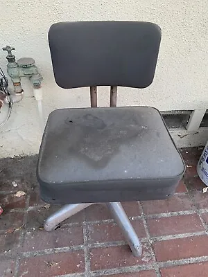 Vtg Industrial  Swivel Desk Office Chair  Machine Age Mid Century • $89