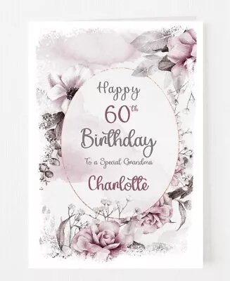 Personalised Money Voucher Wallet Gift Card 30th 40th 50th 60th Happy Birthday • £3.49