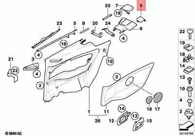 Genuine BMW Z3 E36 318i 320i 323i Left Cover F Hardtop Mounting 51438172805 • $21.47