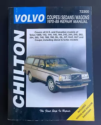 Chilton Volvo 1800 240 260 740 760 780 Repair Manual 1970-1986 1987 1988 1989 • $29.95