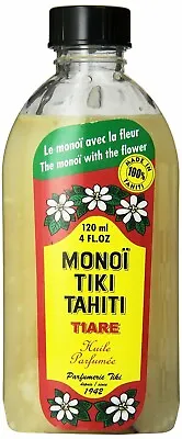 Monoi Tiki Tahiti Tiare Coconut Oil 4 Fluid Ounce • $13.82