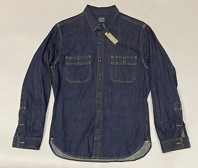 Men J Crew Sporting Goods Selvedge Denim Shirt Size Medium New With Tags Chore • $74.37