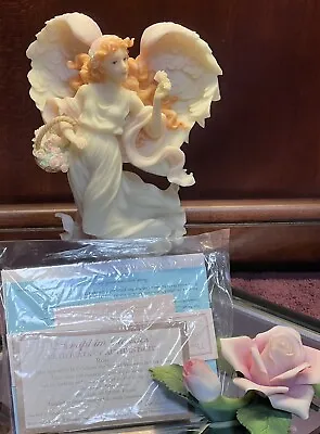 Vintage Seraphim Classics Rose Angel Figurine 81827  Closed Limited Edition • $99.75