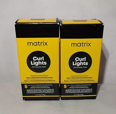❌ Matrix Curl Lights Step 2 Lightening Accelerator Cream 12 Ct 1 Oz (2-LOT) ❌ • $19.95