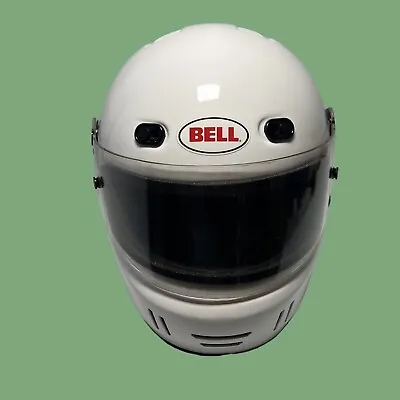 Vintage Bell Sport 3 Racer Series SA2005 Helmet White Size M Full Face Guard • $104.90