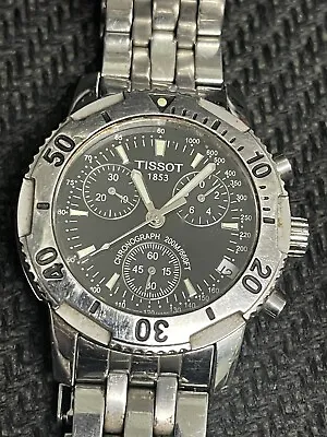 Tissot PRS200 Chronograph Watch Vintage Date Men 38mm Swiss Dia • $185