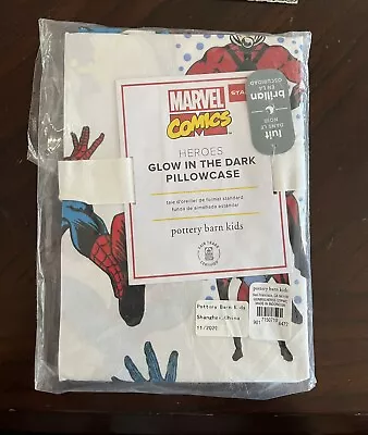 Pottery Barn Kids Marvel Standard Pillowcase New Organic Cotton Superheroes • $24.50