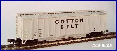 JnJ TRAINS N SCALE RTR #9408 SSW 50' 2 BAY AIRSL GRAY END MARKINGS W/CASE • $10