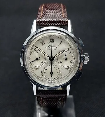 MINERVA Vintage 1940s Chronograph Valjoux 72 Swiss Military • $2897.90