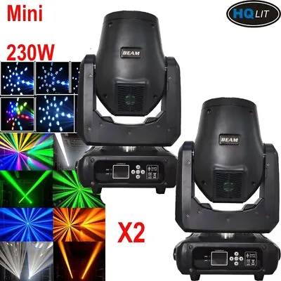 2pcs Mini 230W 7R Moving Head Sharpy Beam Stage Light 24Prism DMX Light Beam230 • $510