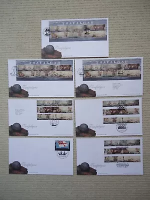 £1.99 • Buy 7X BATTLE OF TRAFALGAR Minisheet MS2580, Booklet & Set GPO FDCs Ships Nelson