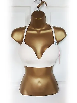 BOUX AVENUE Nude Cream Lounge Lace Keyhole Back Non-Wired Bra Size 32C - BNWT • £16.99