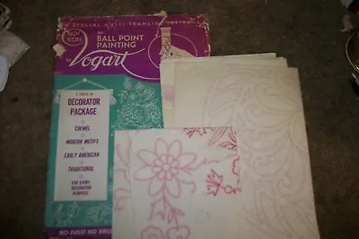 Vintage Vogart Transfer Patterns For Ball Point Painting No 104 Cut/uncut • $4.99