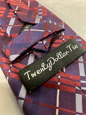 Twenty Dollar Tie Hand Made 100% Silk  Multi • $14.95