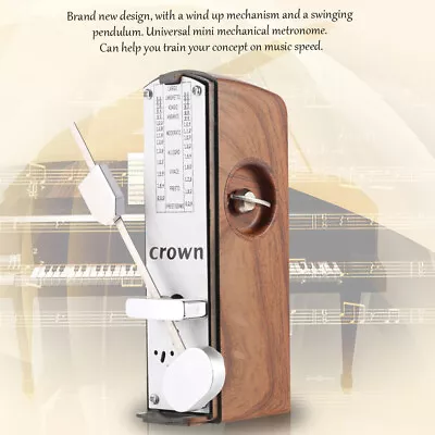 Universal Mechanical Metronome Portable For Piano Guitar Bass Drum Ukulele I7Q1 • $16.83