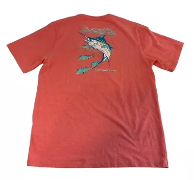 Vineyard Vines Coral Swordfish T-Shirt Boys Size XL • $15