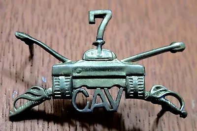 7th CAVALRY OFFICERS HAT / COLLAR BADGE - VIETNAMESE MADE • $29.99