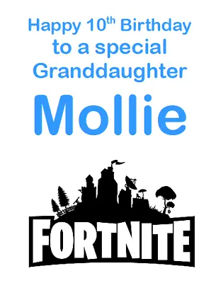 Personalised Greetings Card Birthday Party Xbox Playstation Fortnite Gaming Game • £2.99