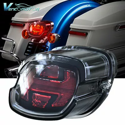 LED Rear Tail Light Brake Smoke Fit For Touring Dyna Glide Softail Sportster • $32.58