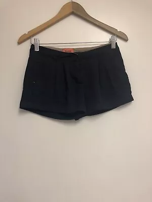 £1.99 • Buy Bershka Navy Safari Shorts Size 6