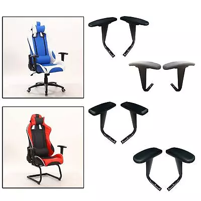 2x Chair Armrest Pair Replacement Smooth Comfortable Gaming Chair Arms Armrest • £35.40